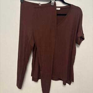 Zennana brown long sleeve top
